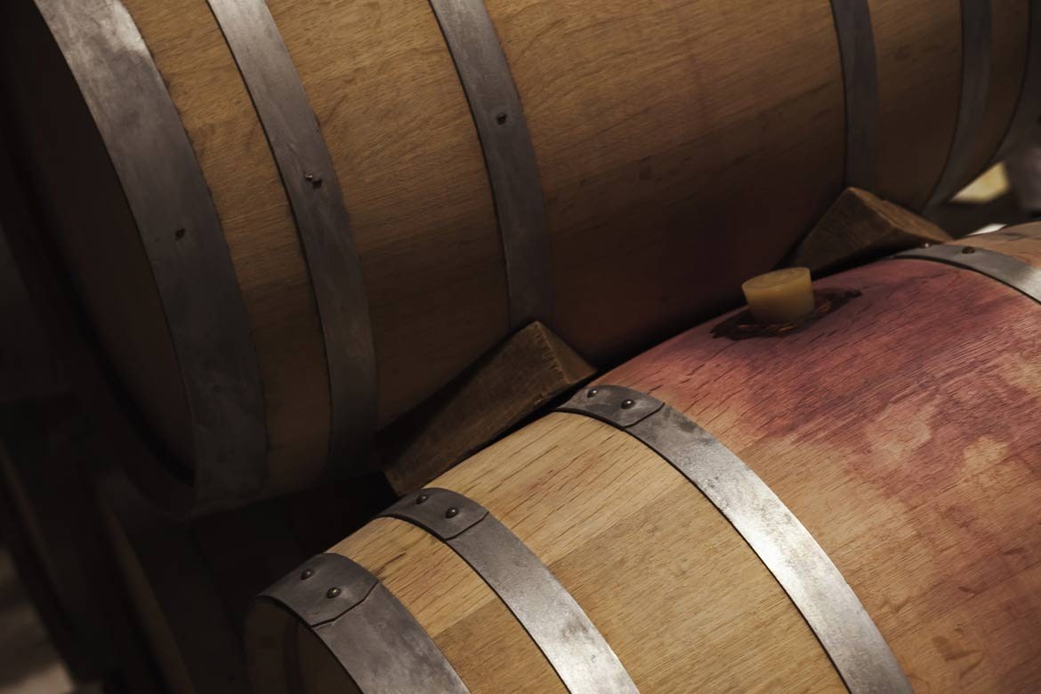 Barriques au chai